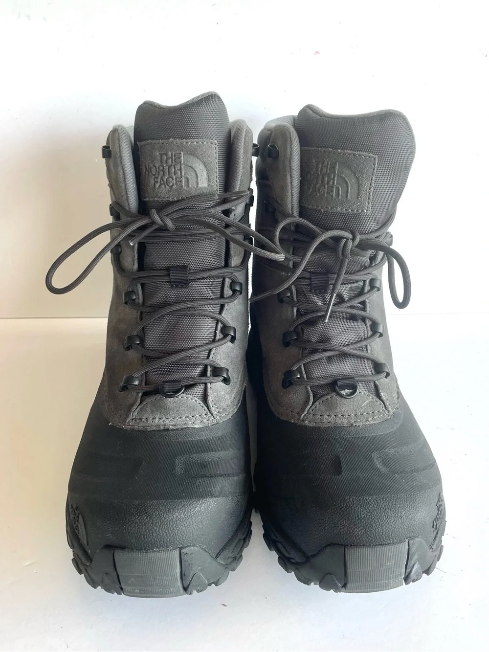 The North Face Black Gray Waterproof Winter Snow Hiking Boots Men's Size 13